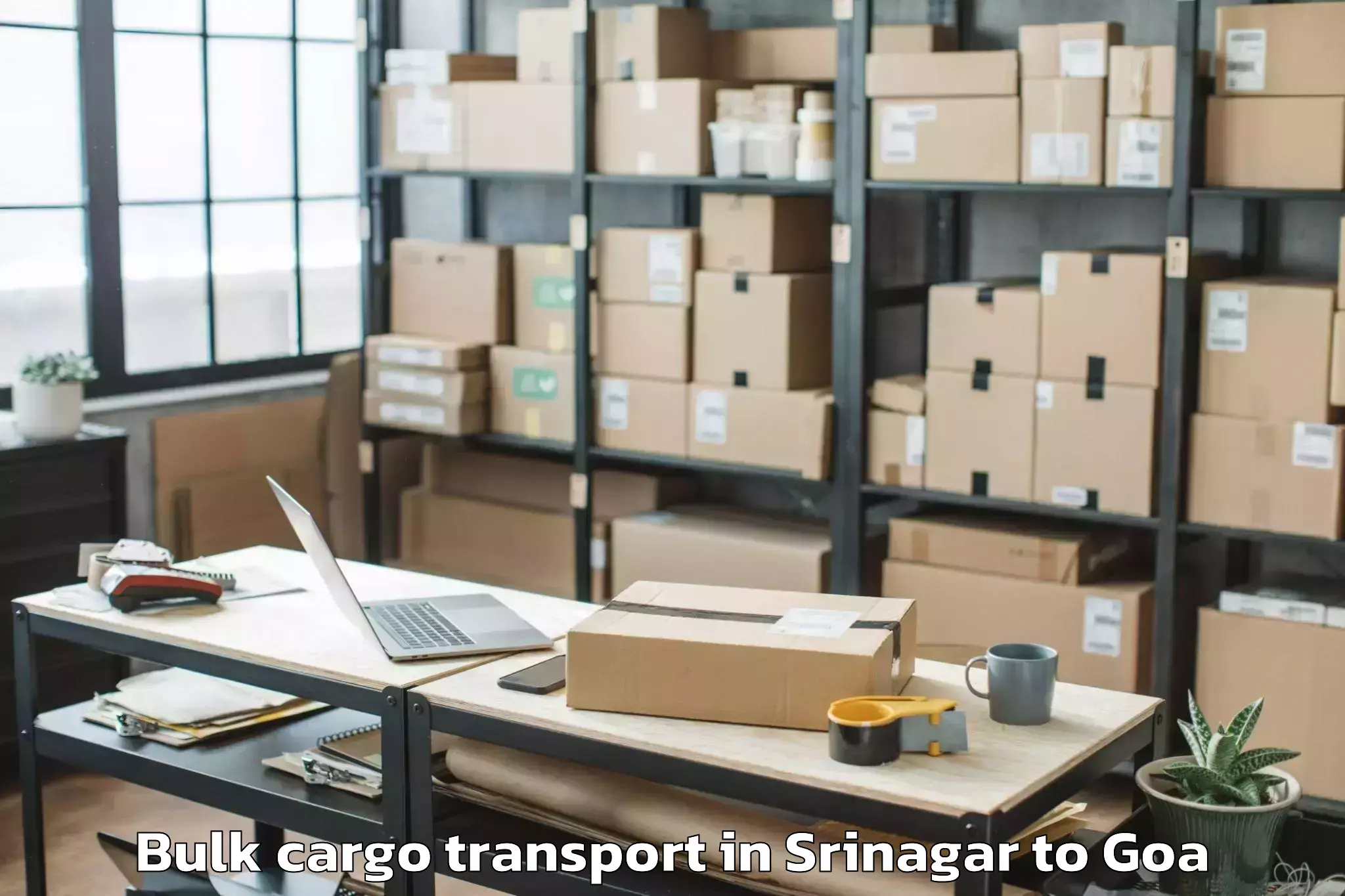 Srinagar to Chandor Bulk Cargo Transport